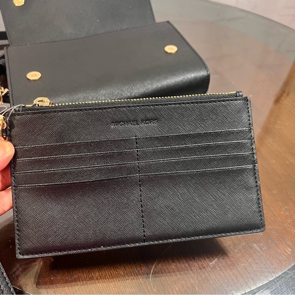 MICHAEL KORS Saffiano Leather 3-in-1 Crossbody. Jet Set Travel bag NWT - Picture 8 of 15